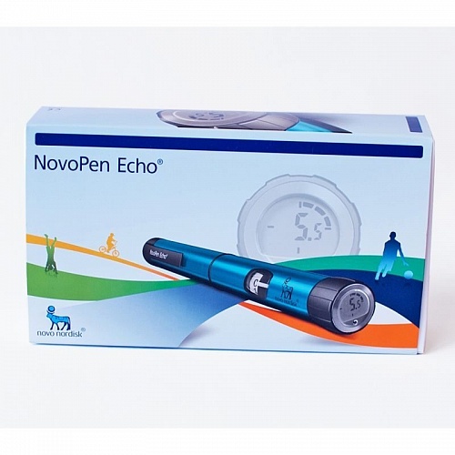 Шприц-ручка НовоПен Эхо (синяя)